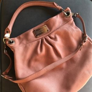 Marc Jacobs Pink Leather Hobo Handbag